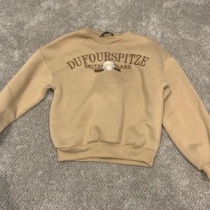 beige sunflower crewneck
